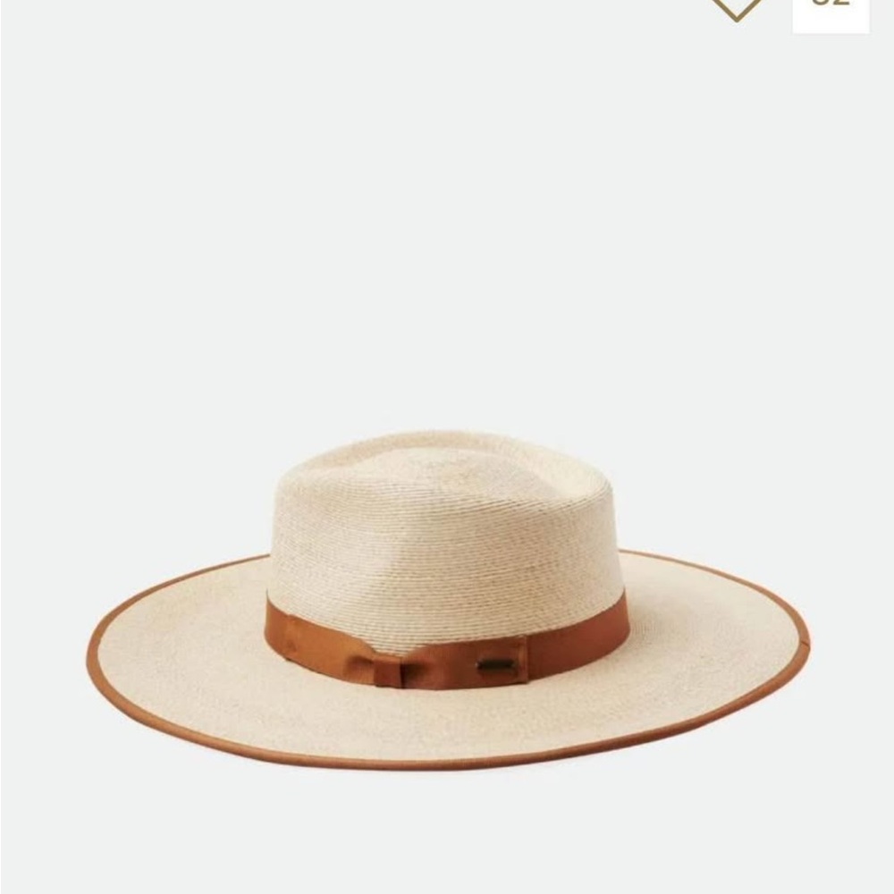 Brixton Cream Hat with Tan Band